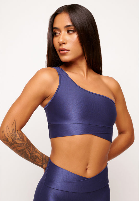 GLOW UP ONE-SHOUDER SPORT BRA