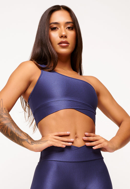 GLOW UP ONE-SHOUDER SPORT BRA