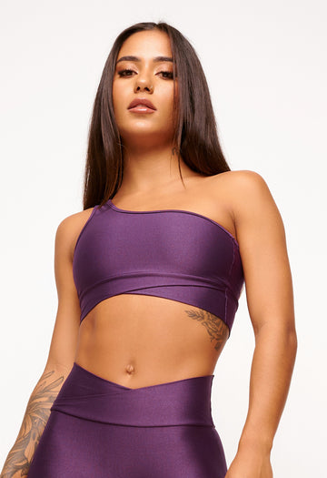 GLOW UP ONE-SHOULDER SPORT BRA