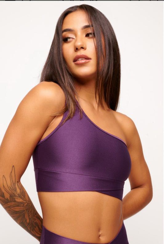 GLOW UP ONE-SHOULDER SPORT BRA