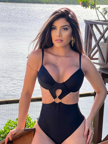 MYKONOS BLACK ONE-PIECE SWIMSUIT